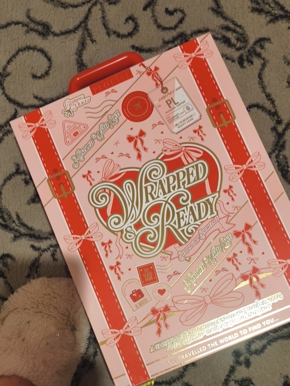 Plouise Wapped Ready Gift Box Tote - Pink & Red Will Come With 3 P Louise Items